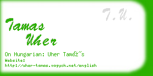 tamas uher business card